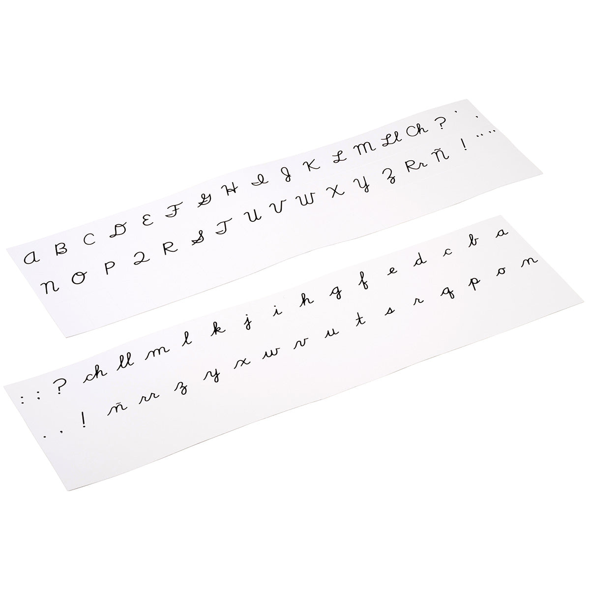 Alphabet imprimé cursif USA - Noir