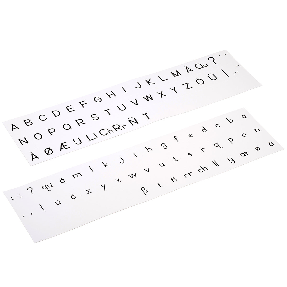 Alphabet imprimé script USA - Noir