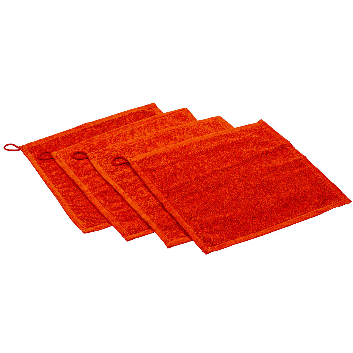 Lot 4 serviettes rouges