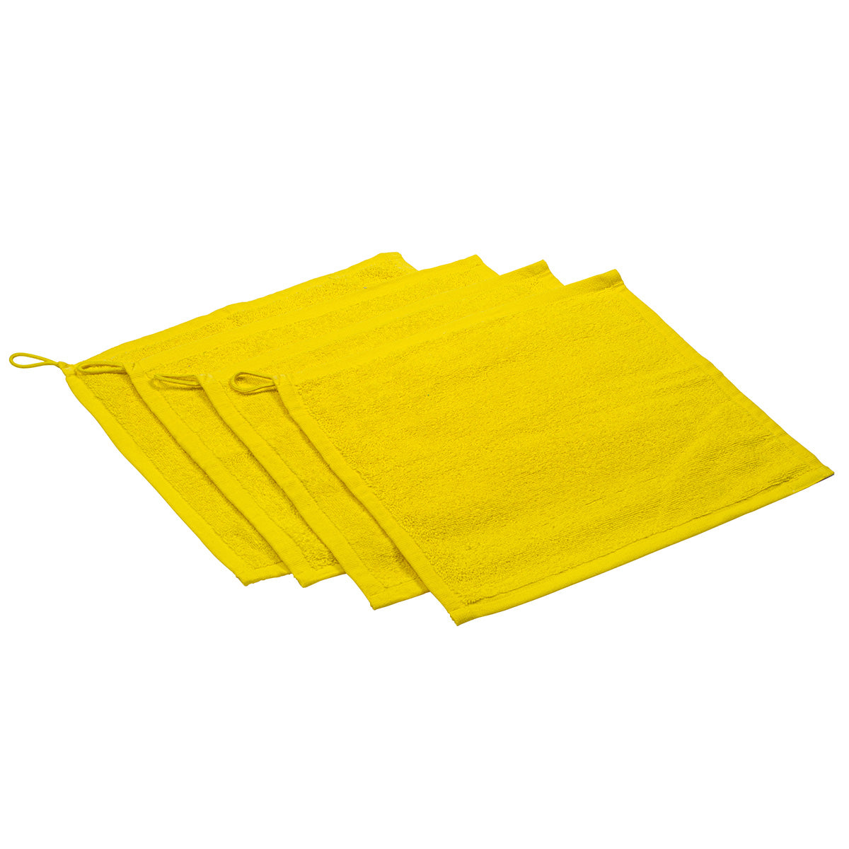 Lot 4 serviettes jaunes