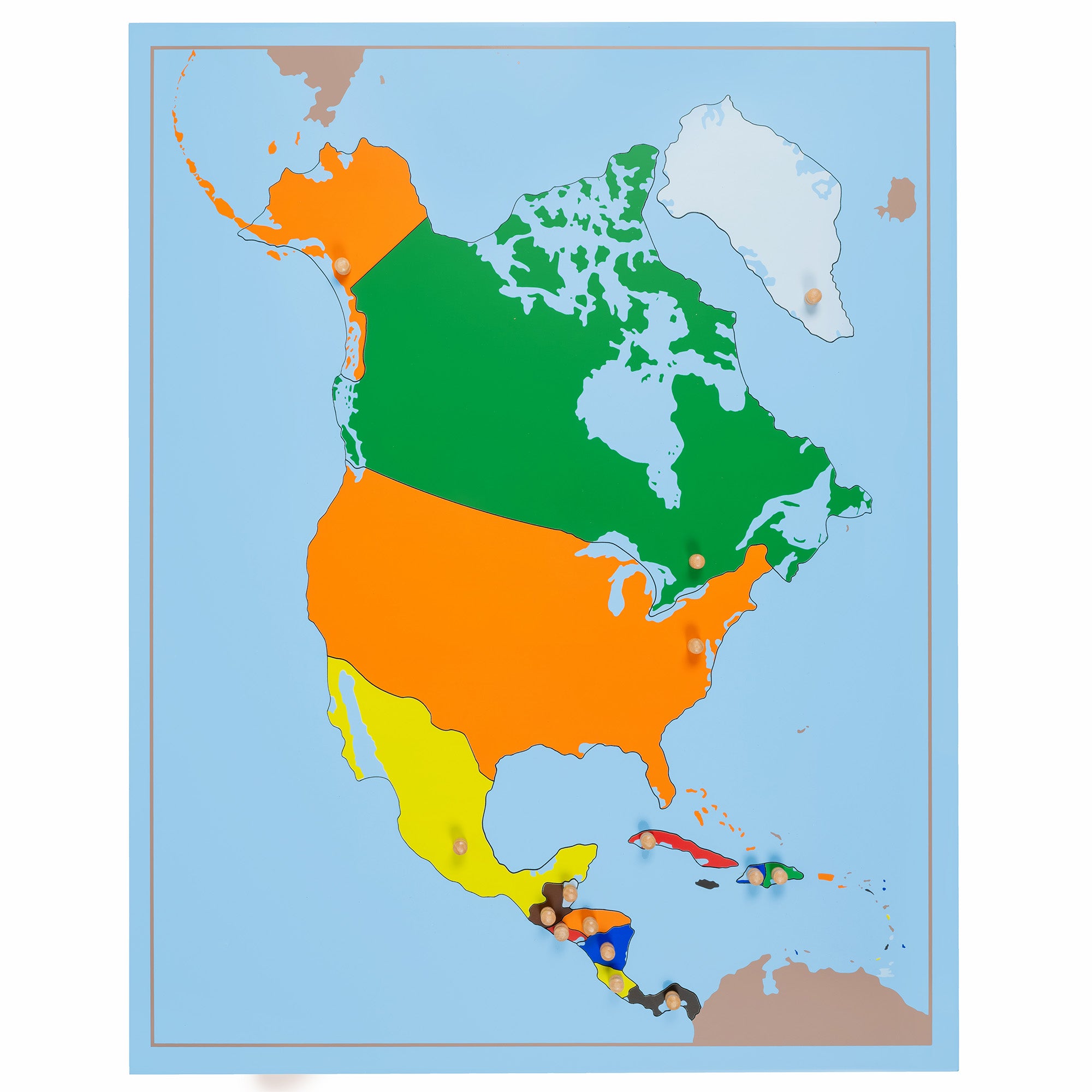 Carte puzzle Amérique du Nord