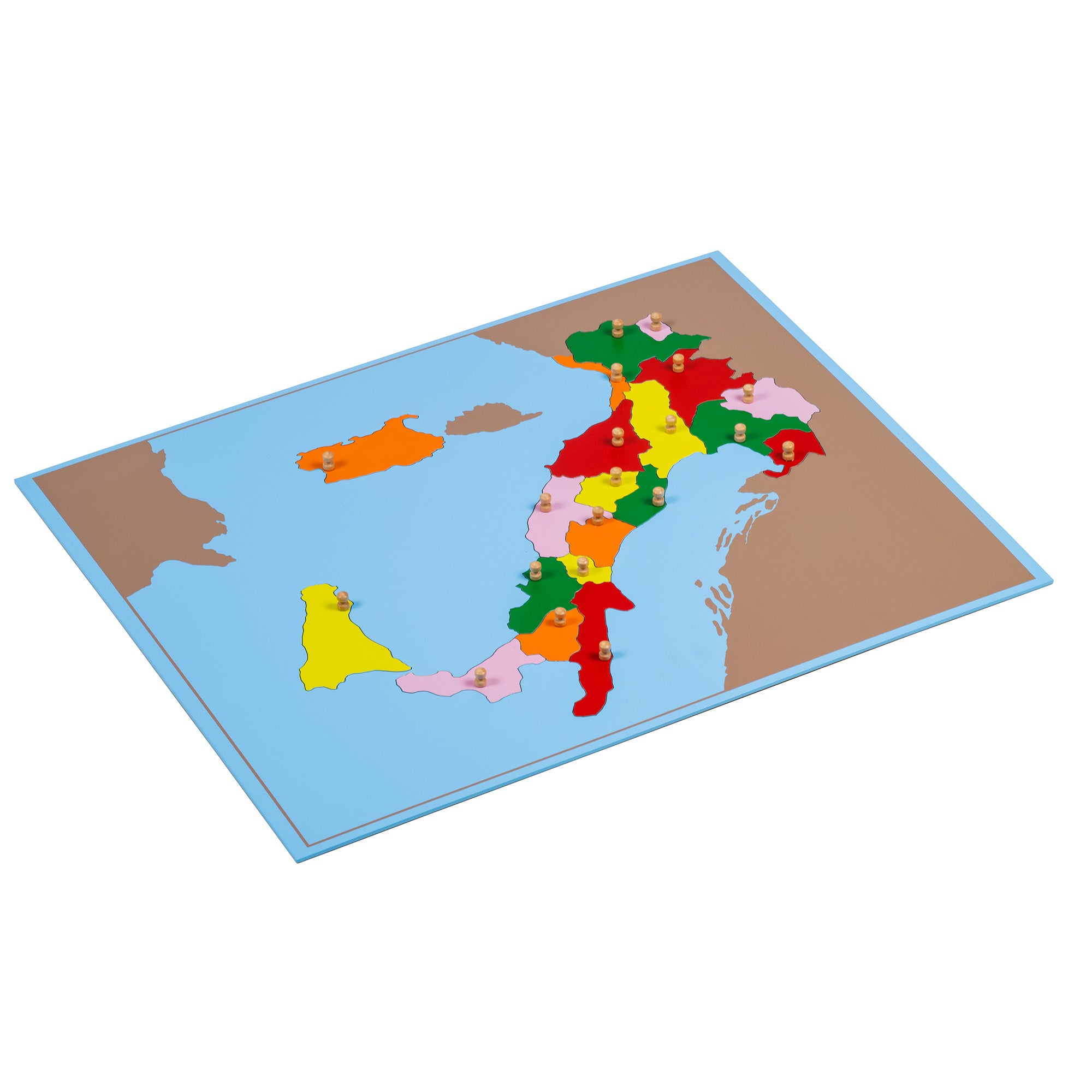 Carte puzzle de l'Italie