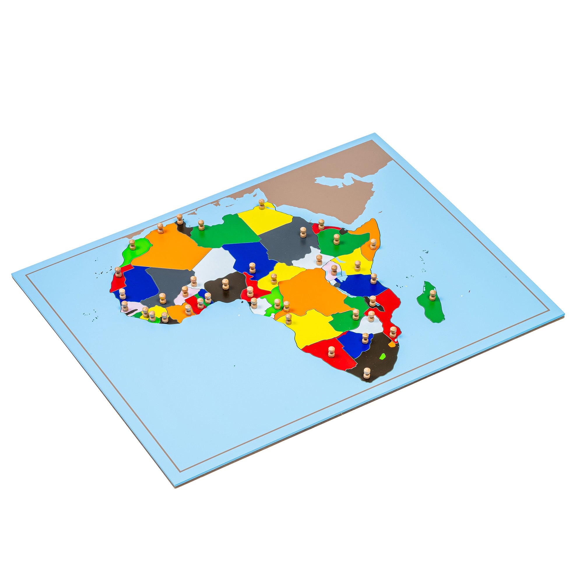 Carte puzzle de l'Afrique