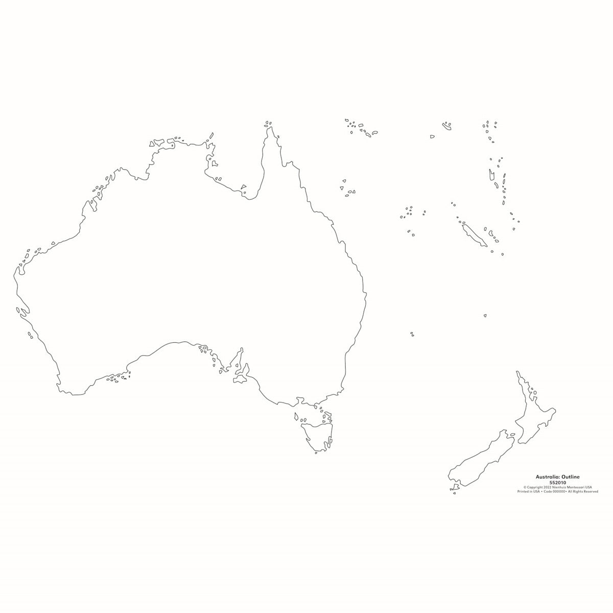 Silhouette of Australia x50
