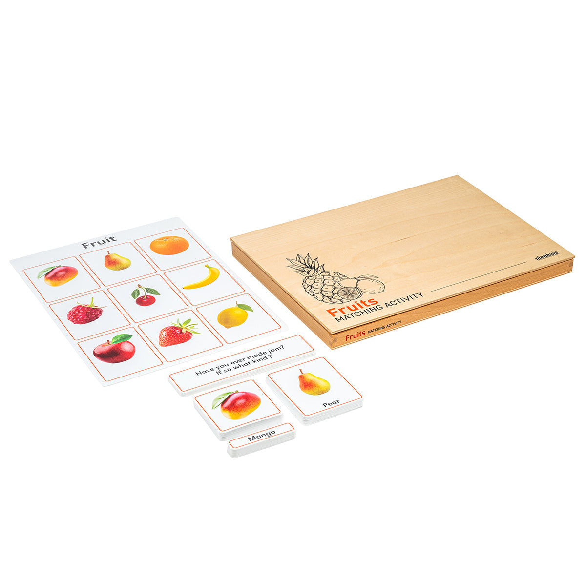 Jeu d'association : Fruits (anglais)