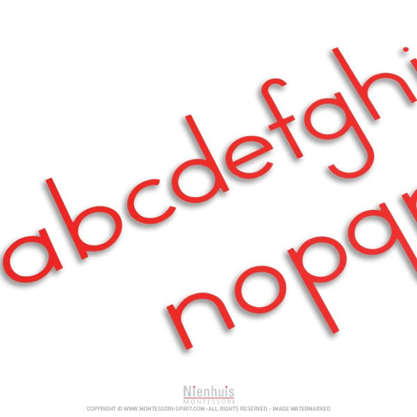 Image of Alphabet-mobile-medium-script-red