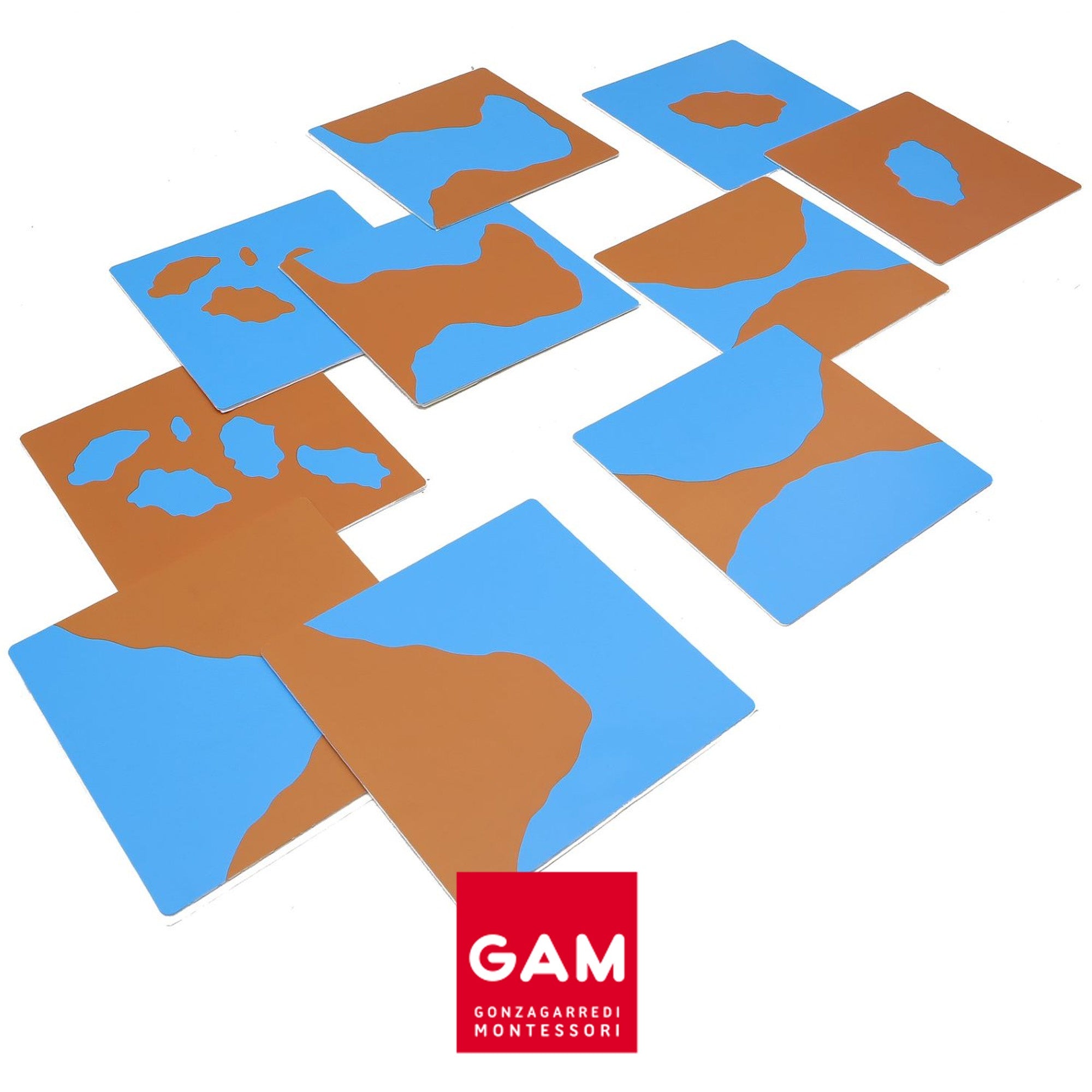 Maps of geographical shapes