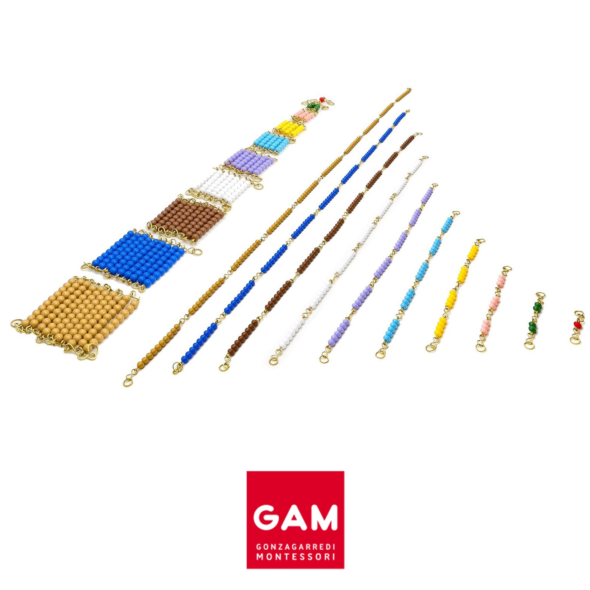 Chaînes courtes perles en nylon