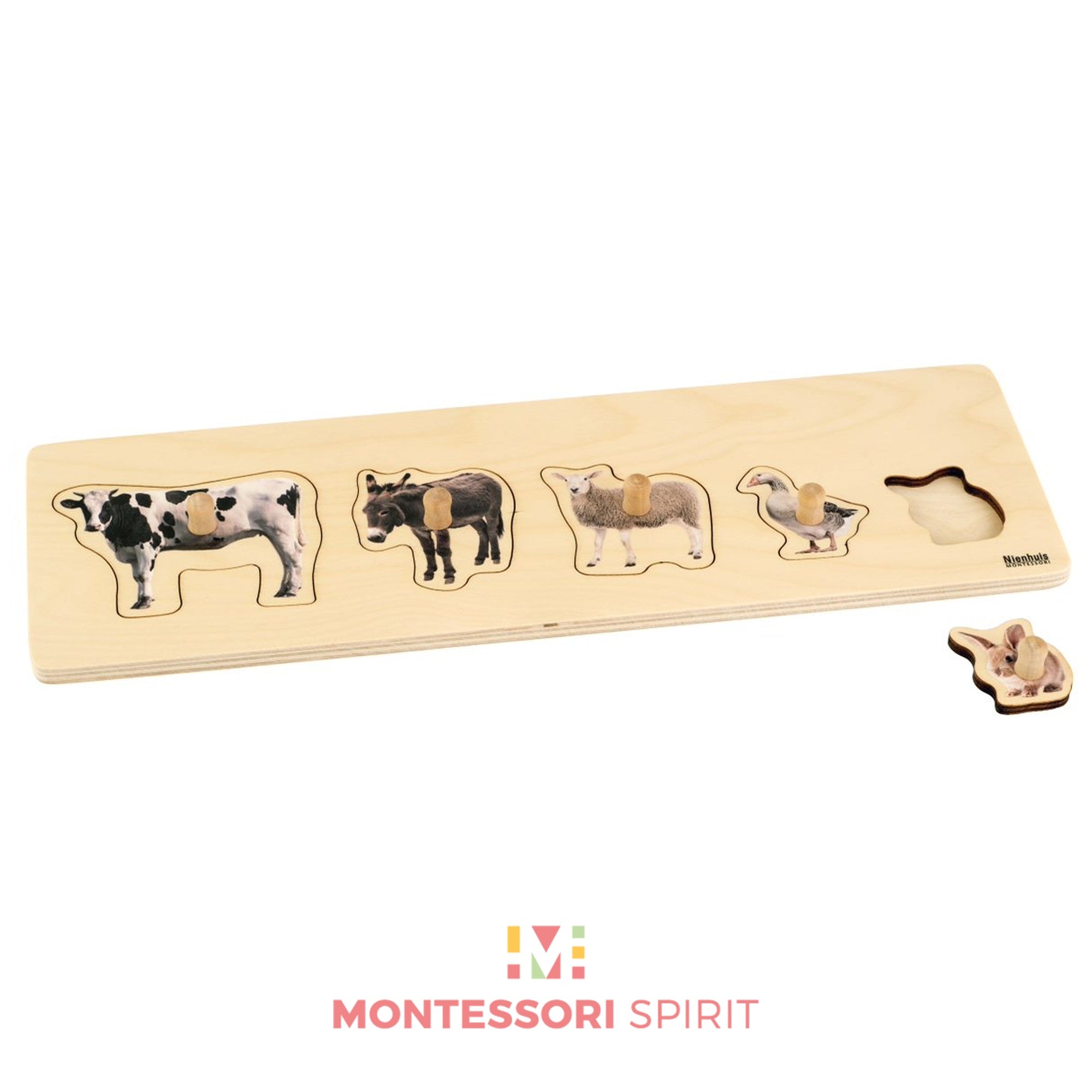 Puzzle pour tous petits : 5 animaux de la ferme