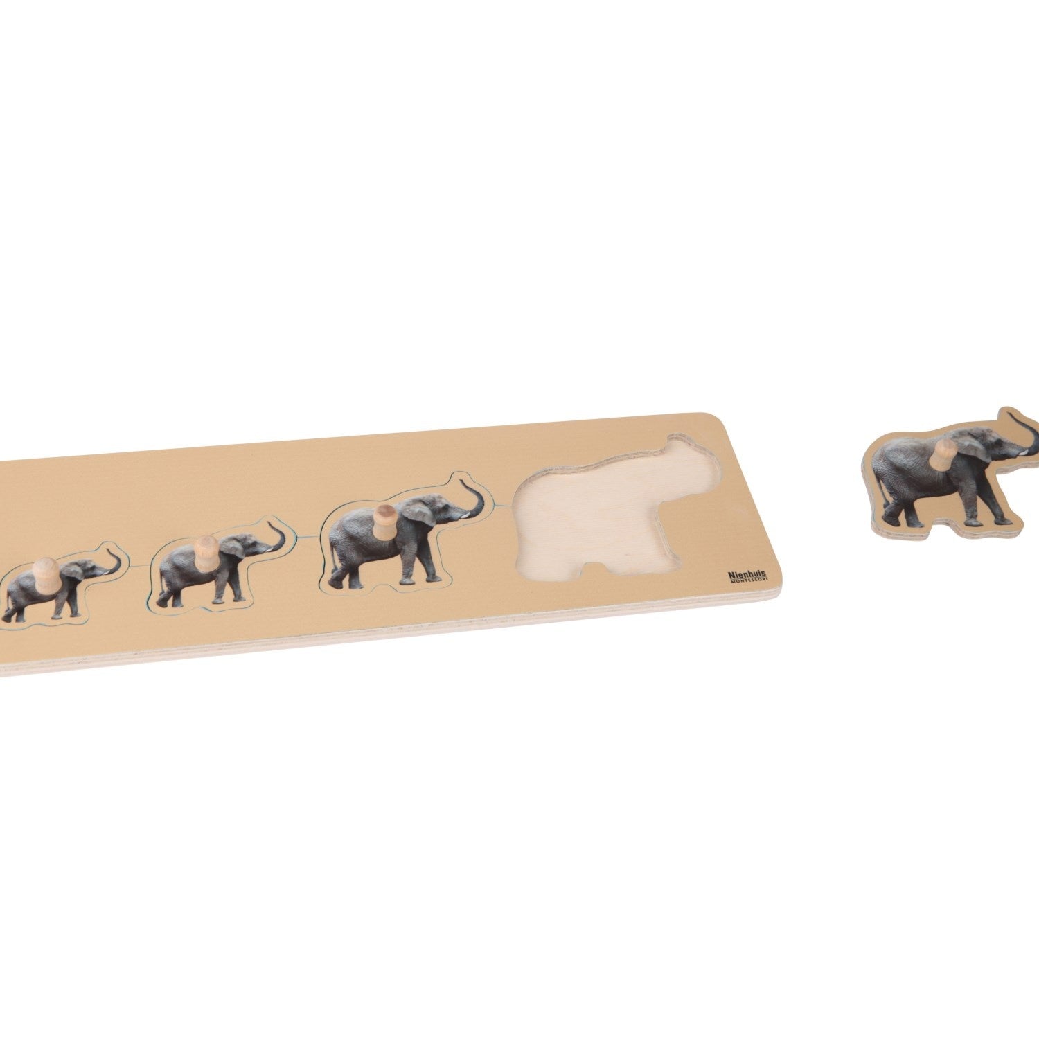 Puzzle for tots: elephants