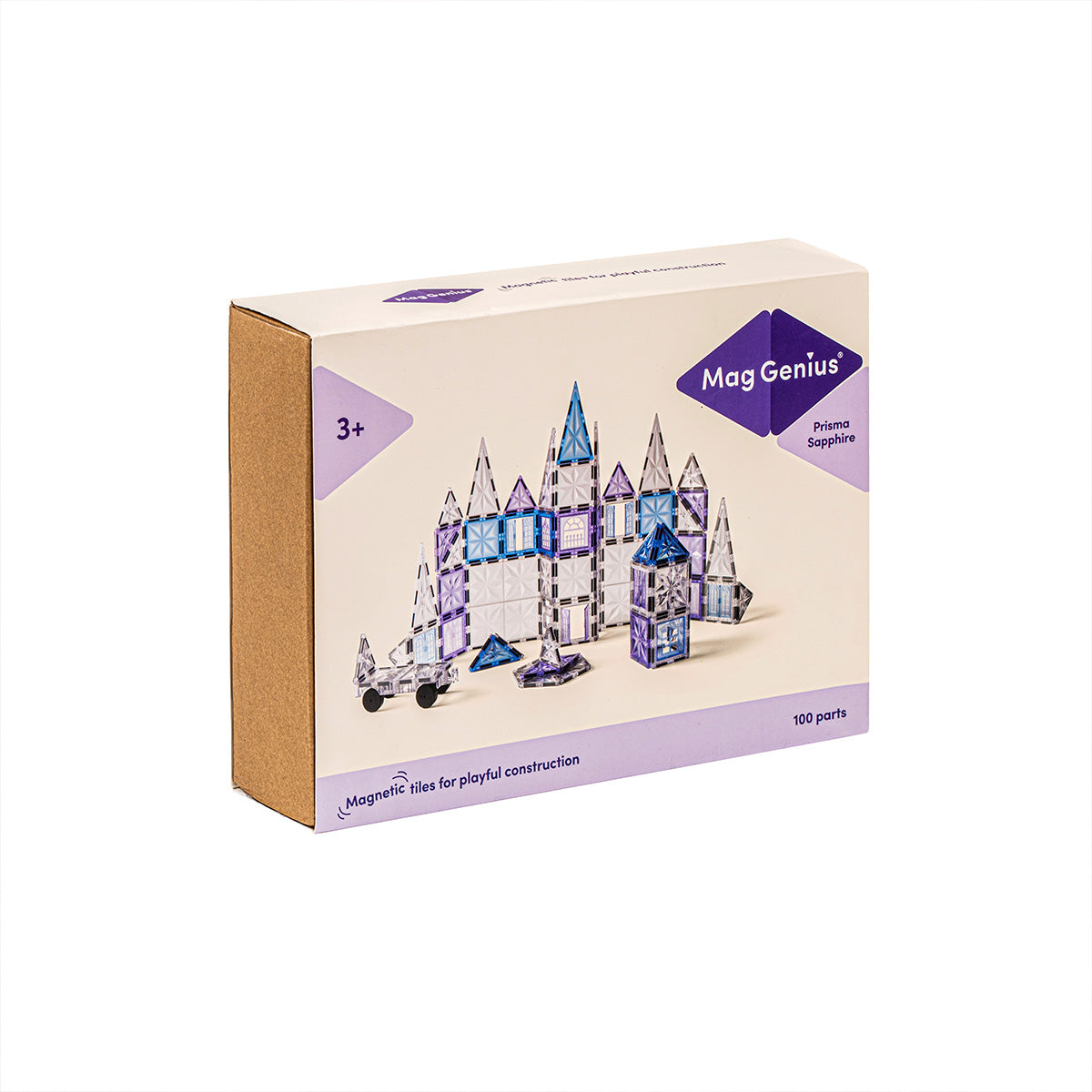 MagGenius 100 blocs magnétiques Saphir - boite carton