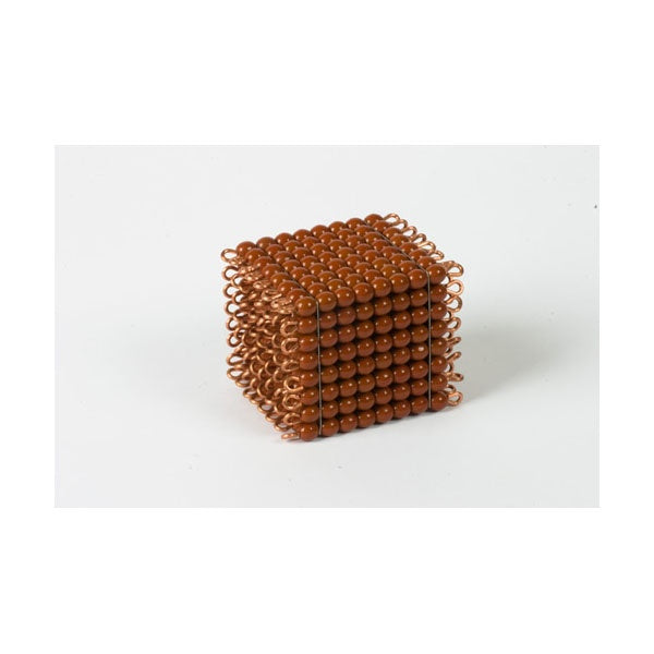 Image of Würfel aus 8 Glasperlen-individuell-braun