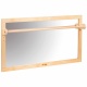 Mirror with wooden bar (size 127x69cm)