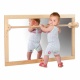 Mirror with wooden bar (size 127x69cm)