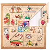 Spider sorting puzzle - the four seasons