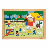 Puzzle activités d'enfants - visite à la ferme