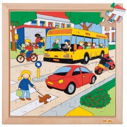 Transport puzzles - traffic (49 pieces)