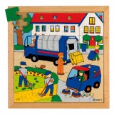 Street Action puzzles - rubbish collection (49 pieces)