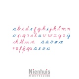 Alphabet mobile en bois - version cursif international