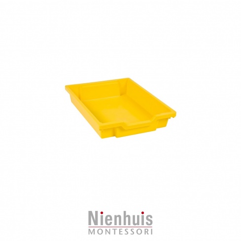 Tray including gliders: yellow (7 cm)
