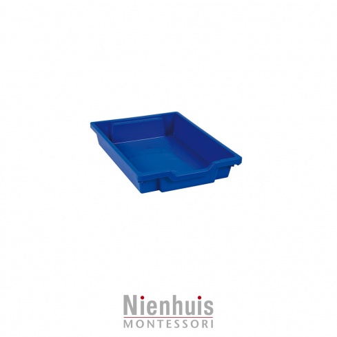 Tray including gliders: blue (7 cm)