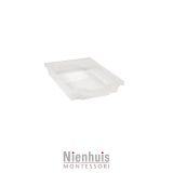 Tray including gliders: transparent (7 cm)