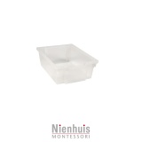 Tray including gliders: transparent (15 cm)