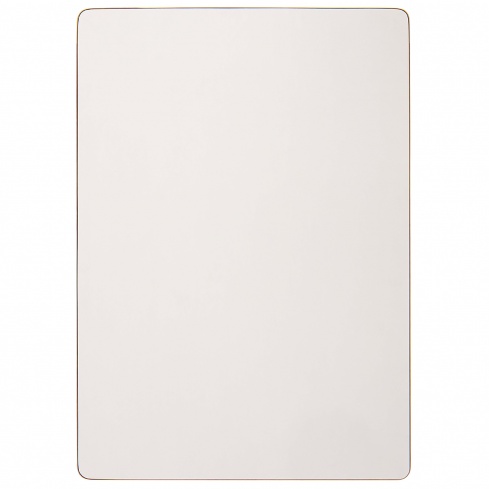 Plateau de table rectangulaire : couleur blanc - 100 x 62 x 2 cm
