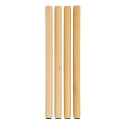 Set Of 4 Table Legs: Height 74/76 cm.