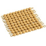 One Golden Bead Square Of 100