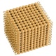 Cube de perles dorées de 1000