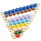 Escalier de perles colorées 1 à 9