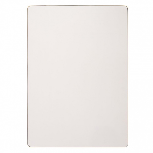 Plateau de table rectangulaire : couleur blanc - 100 x 62 x 2 cm