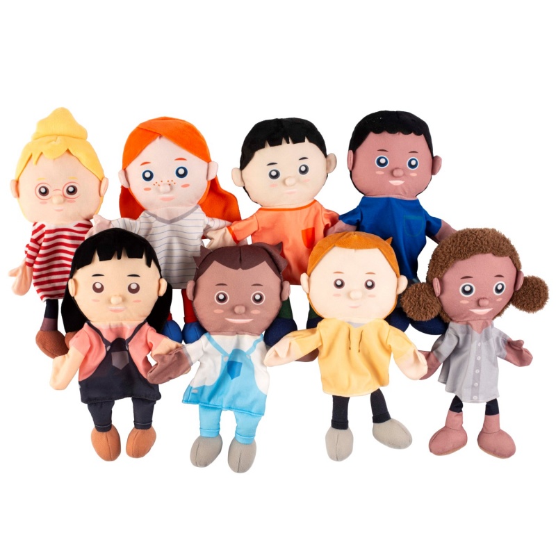 Ensemble de 8 marionnettes à mains - Montessori Spirit