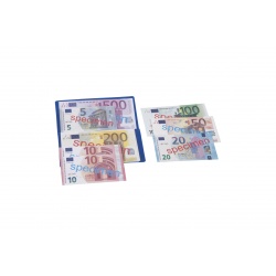Assortiment de billets en euros dans un portefeuille