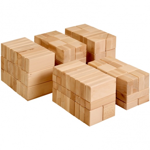 Grands blocs de construction en bois