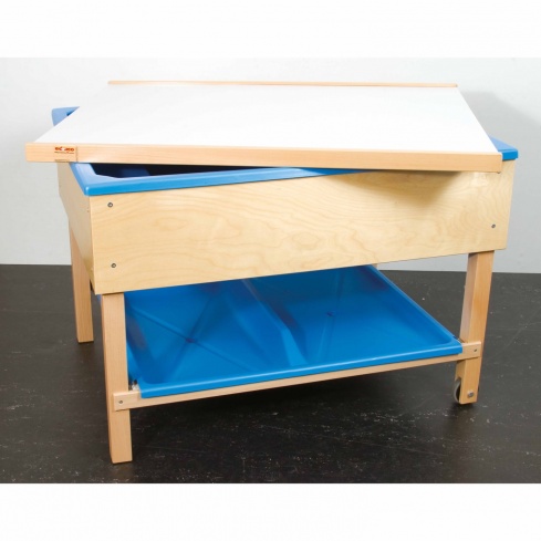 Sand and water table covering plate