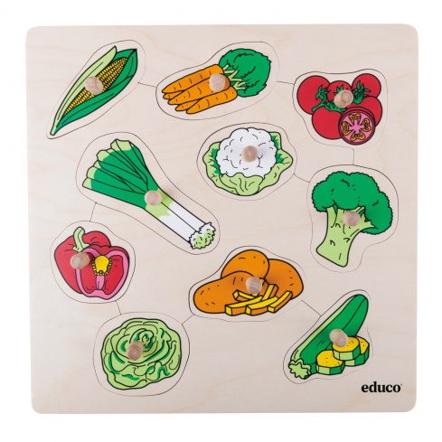 Puzzle à boutons - légumes