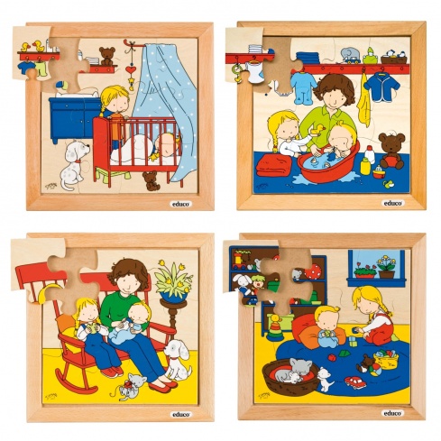 Puzzle en bois enfant lot de 2 - Puzzle - 24 mois