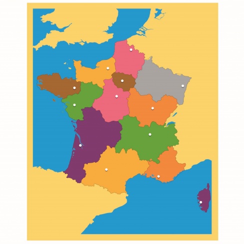 Carte puzzle de la France