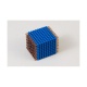 Cube de 9 en perles nylon individuelles : Bleu Foncé