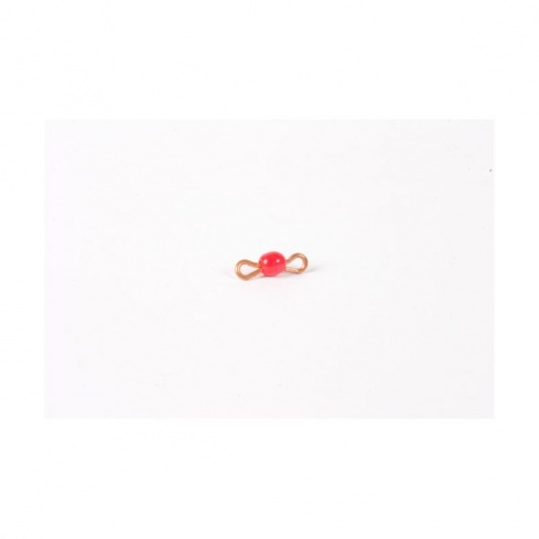 Perlenstäbchen von 1, rot, Glasperlen