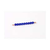 Barre de 9 en perles de verre individuelles : Bleu Foncé