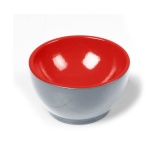 Wooden Cup: Gray/Red