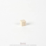 Unpainted Cube: 1 x 1 x 1