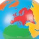 Globe Of The Continents: Colored