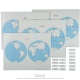 Hemisphere Maps and Labels set