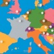 Carte puzzle de l'Europe