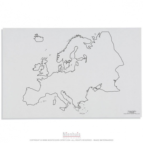 Silhouette de l'Europe x50