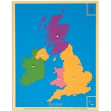 Carte puzzle du Royaume-Uni